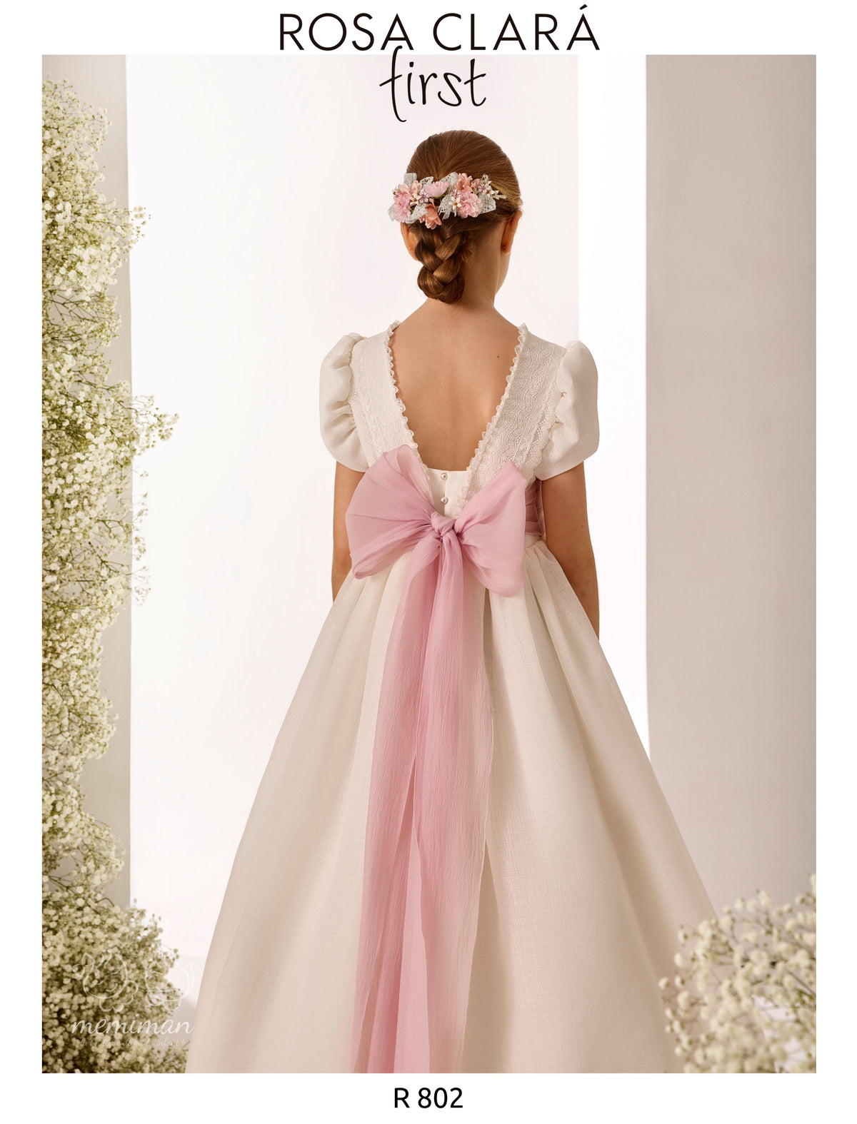 R802 Rustic Mat Communion Dress