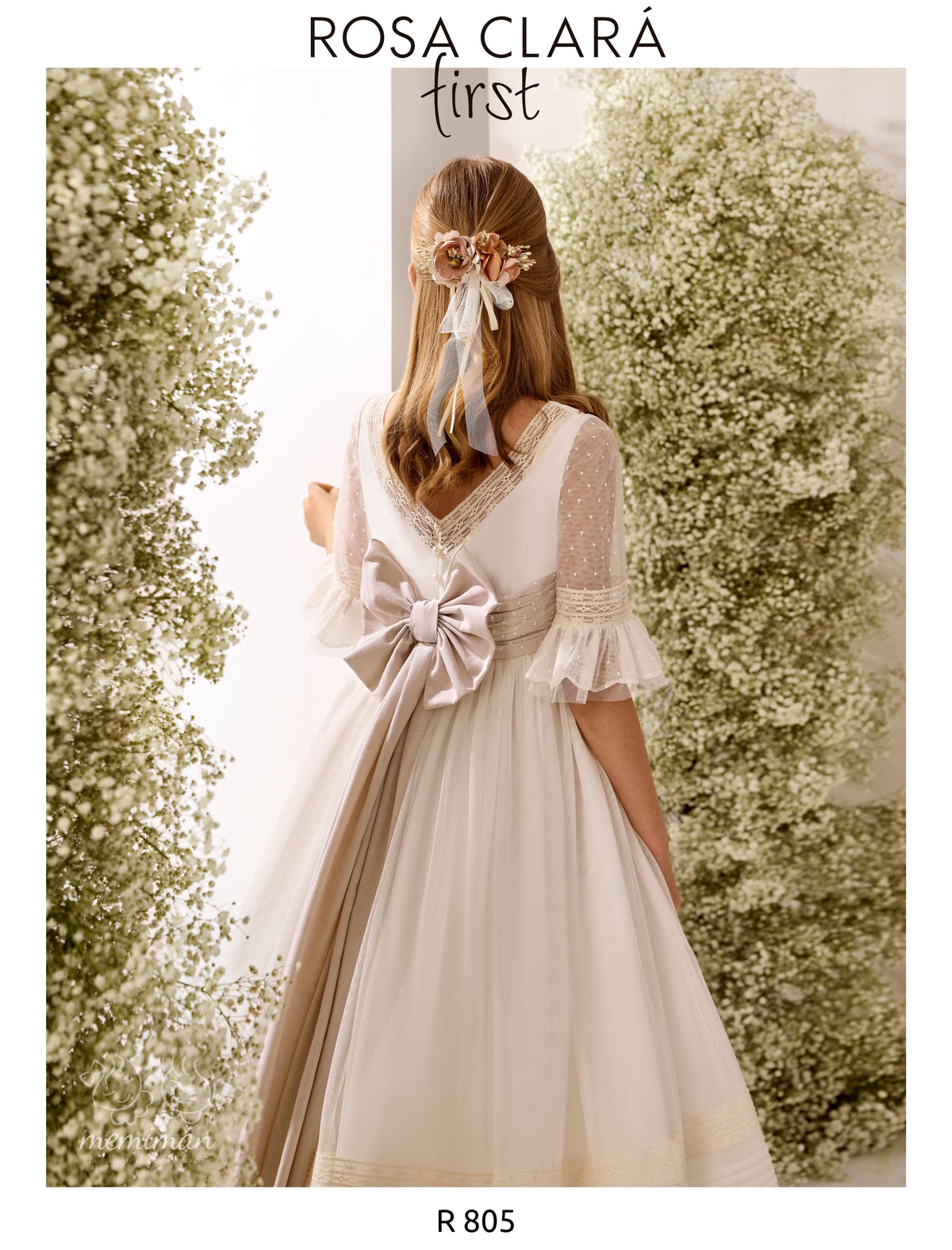 R805 Abito da Comunione in tulle