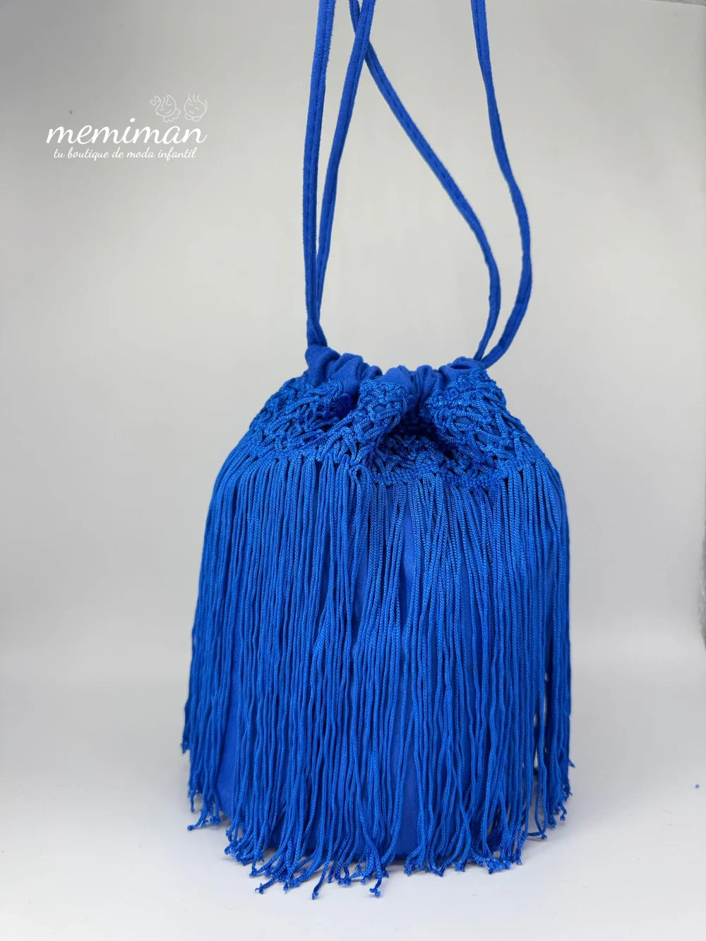 YS013 Borsa a secchiello con frange