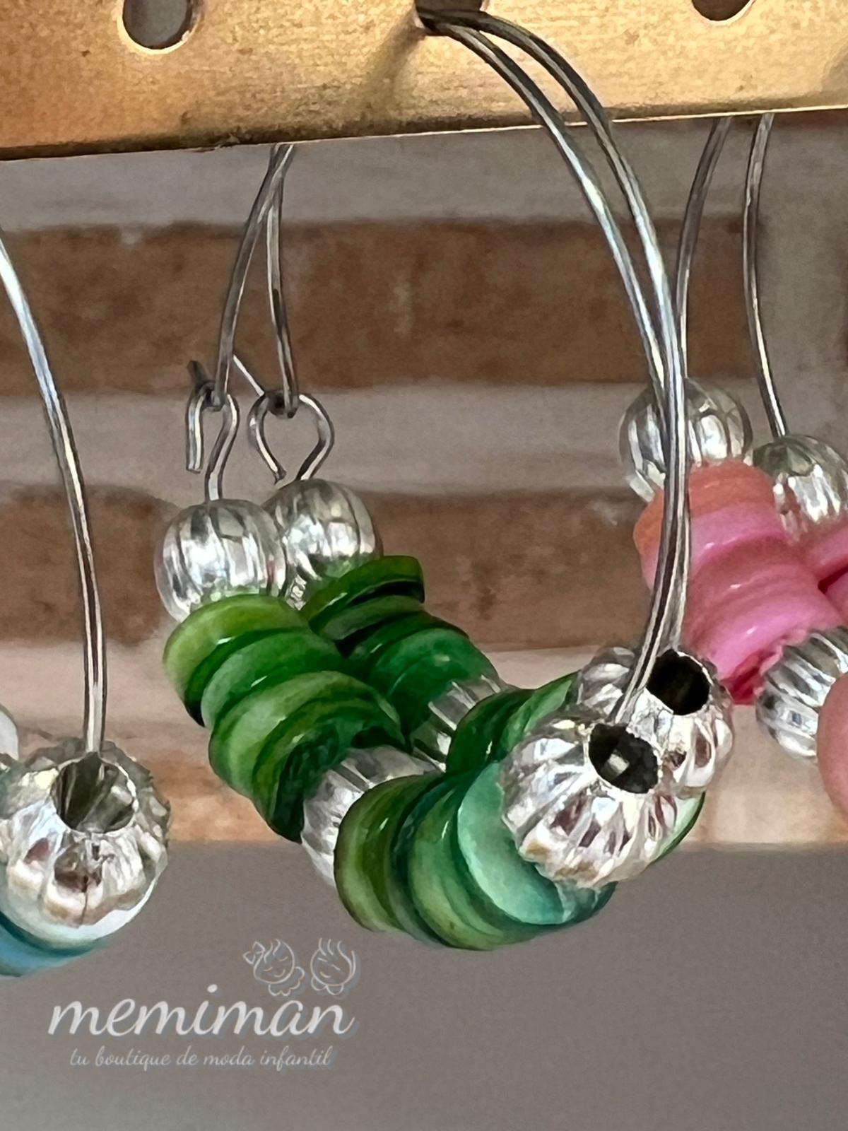 PIEDRAS-BOLAS pendientes aro