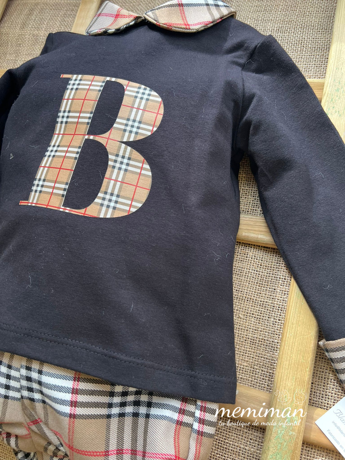 823925 Conjunto de bebé camisola e bombacho Burberry