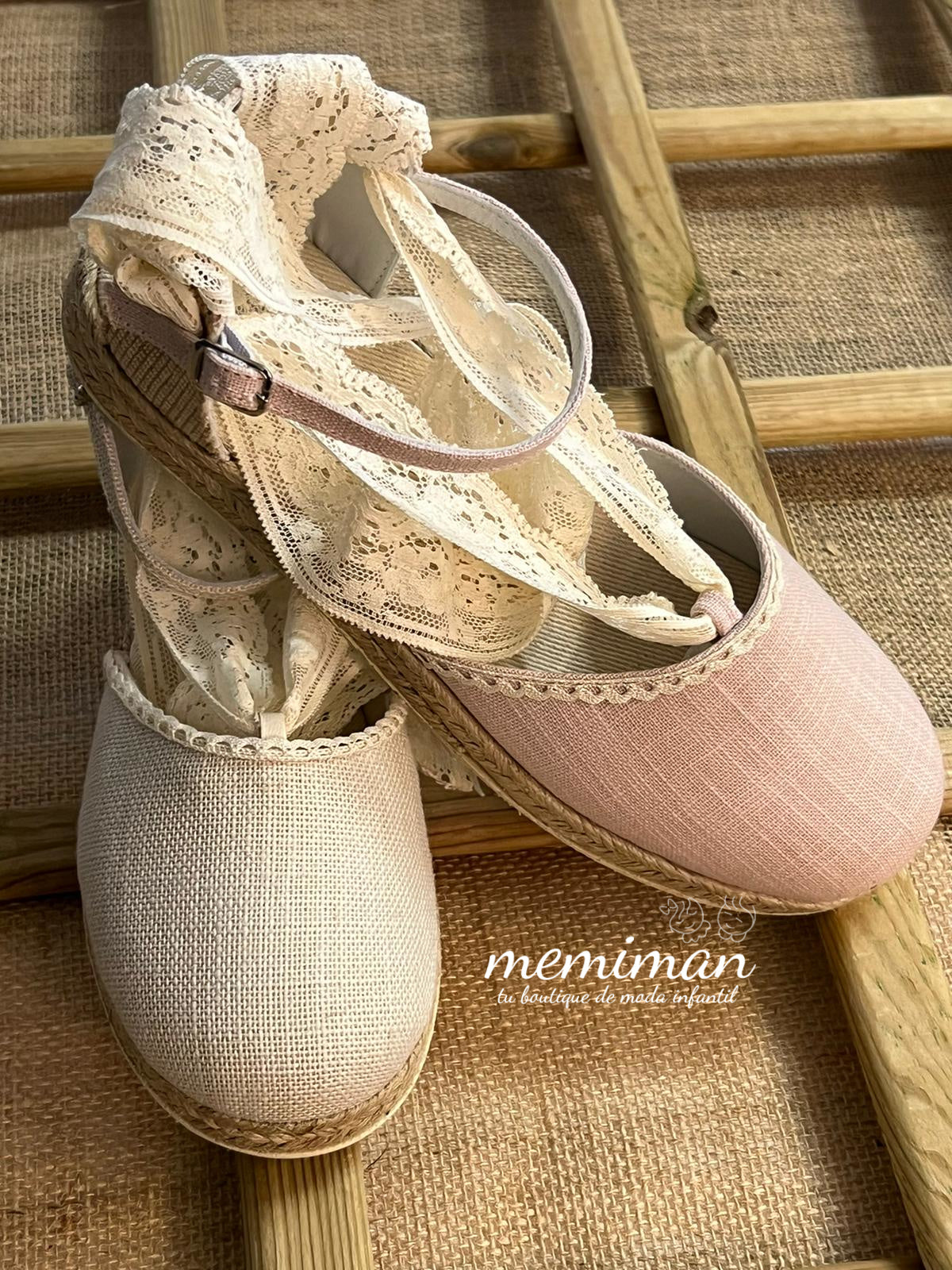 1409H Espadrille LEINEN mit Schnalle