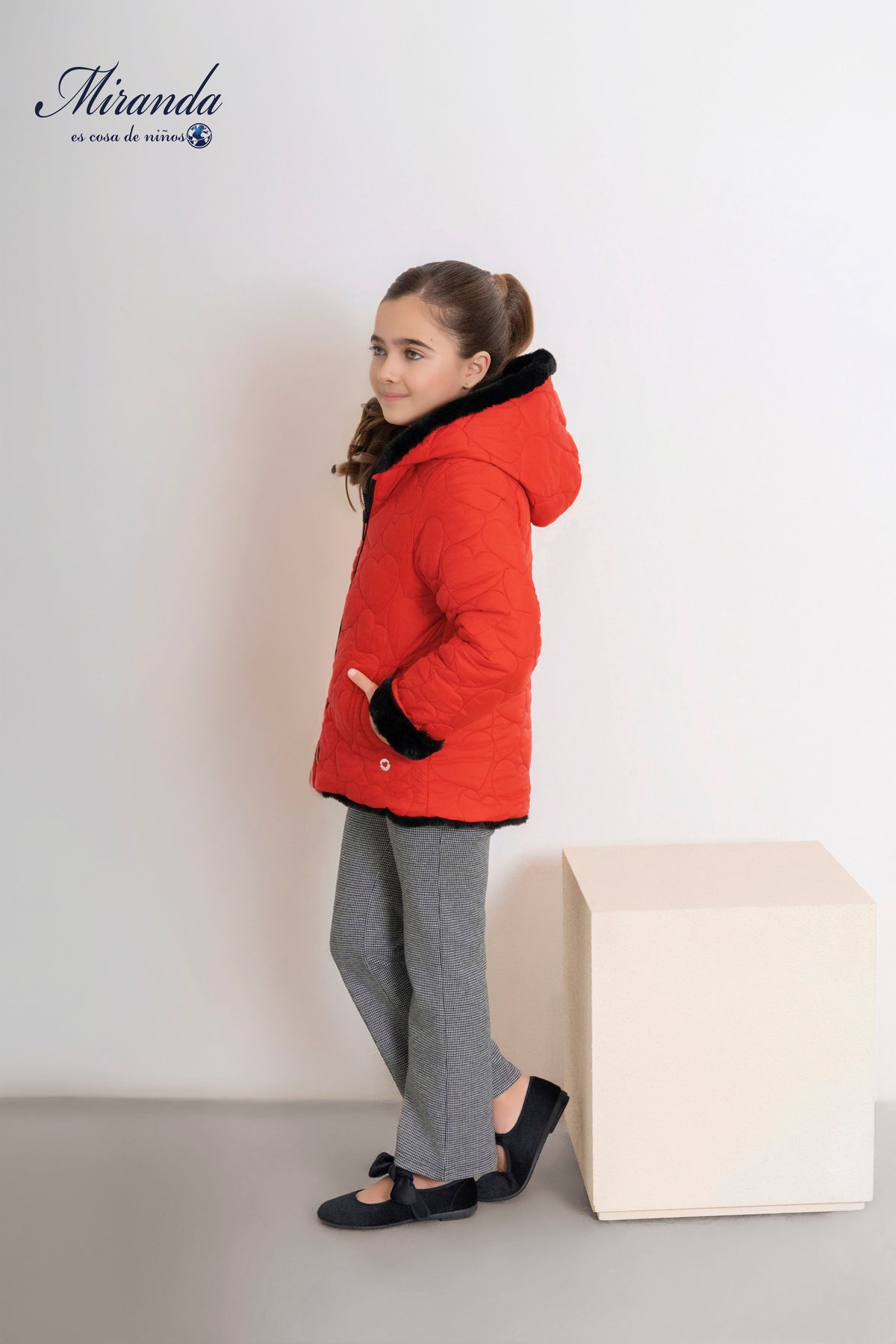 38-0315- Parka reversibile bambina