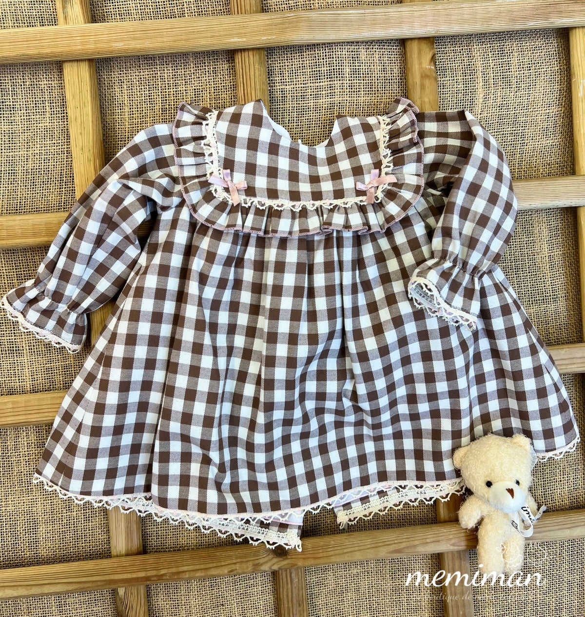 252-9022 Vestito tessuto Vichy