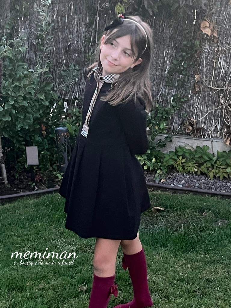 823921 Vestido punto tablas Burberry