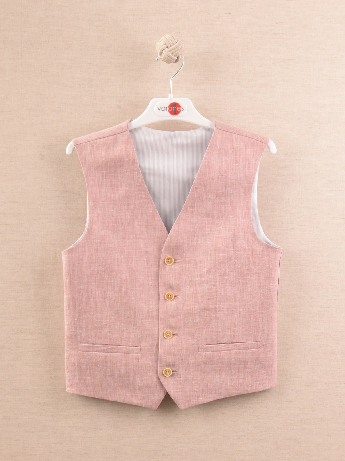 10-10021 Gilet droit en lin