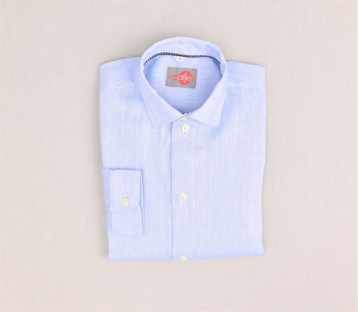 10-06101 Chemise unie avec italien