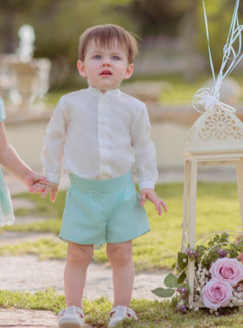33-0123-23 Conjunto camisa-pantalón corto niño