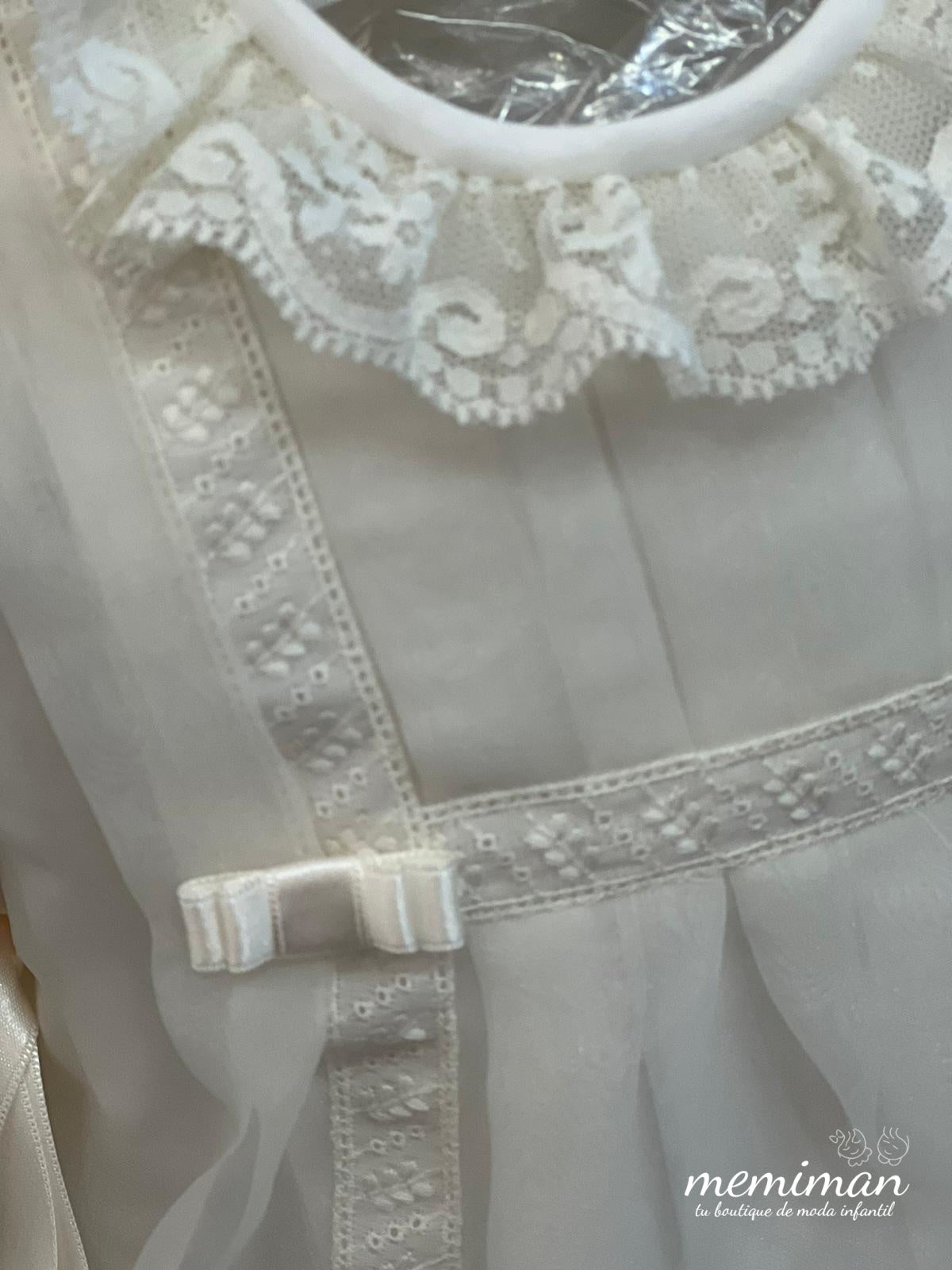 Jupe chrétienne 121 en organza et dentelle