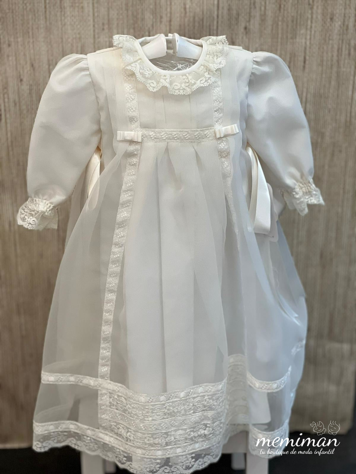Jupe chrétienne 121 en organza et dentelle