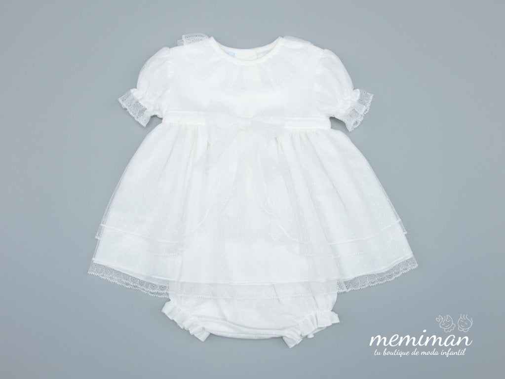 122-280 Vestido bebé con braguita