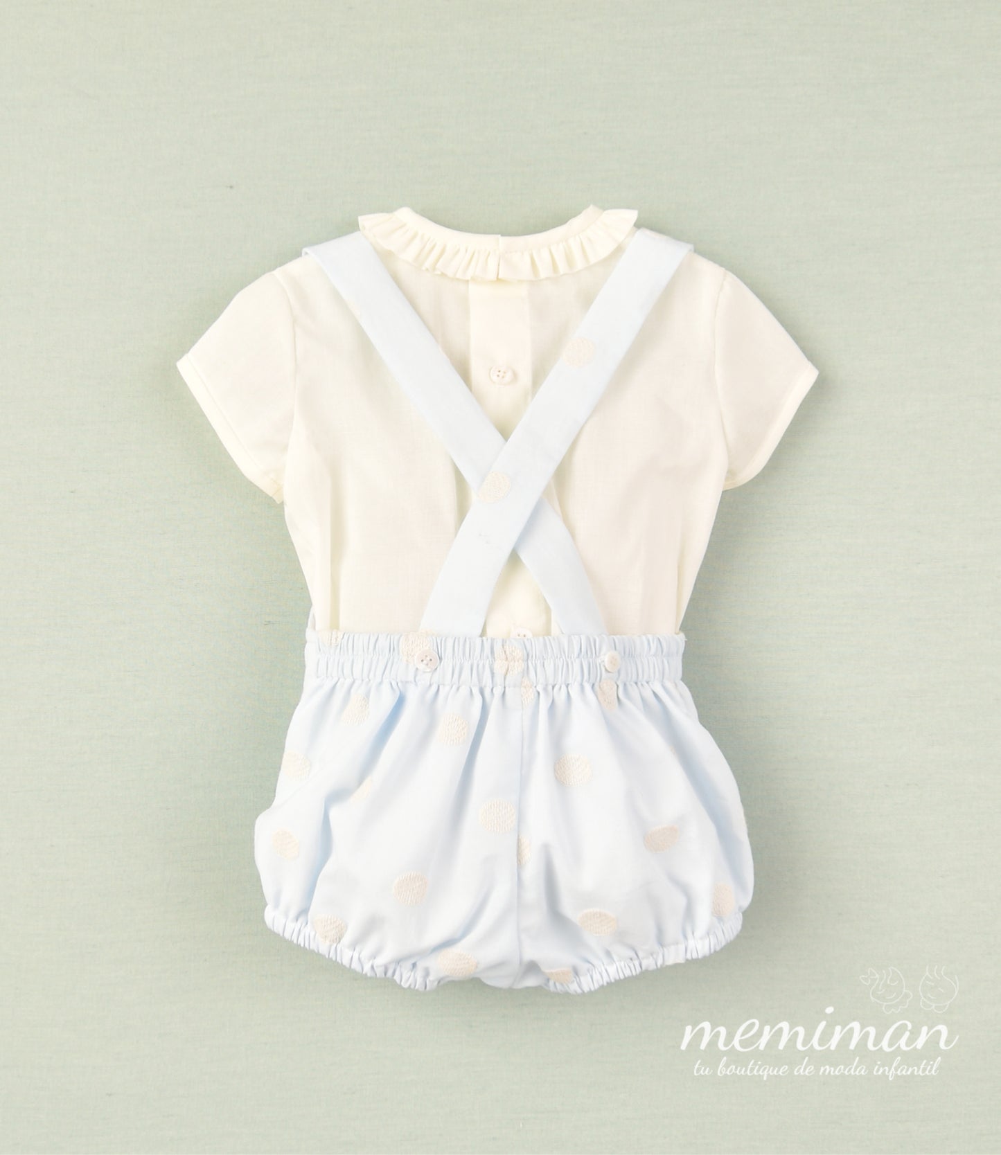 01-38017 Conjunto de bautizo bicolor