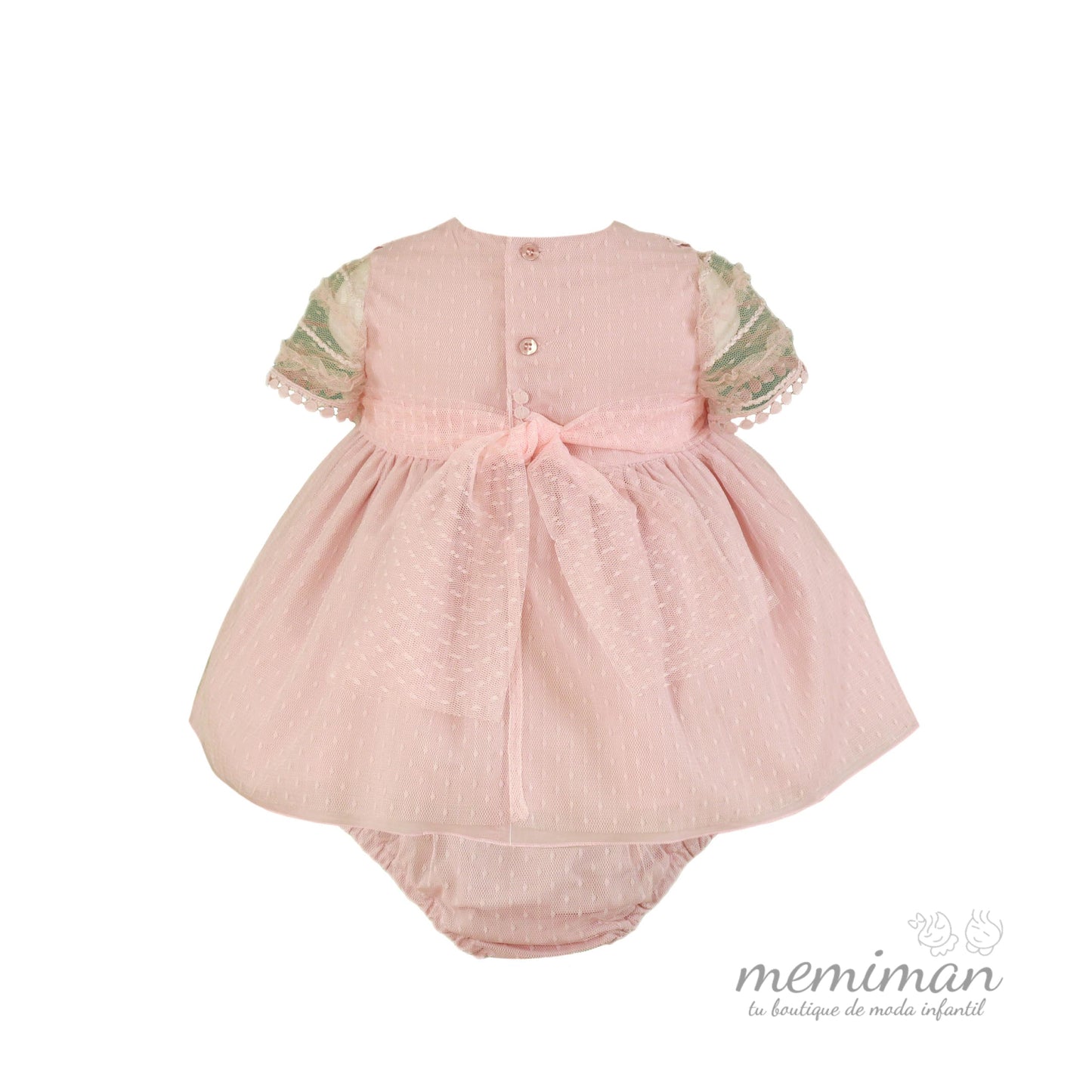 33-0126-VB Robe bébé avec culotte