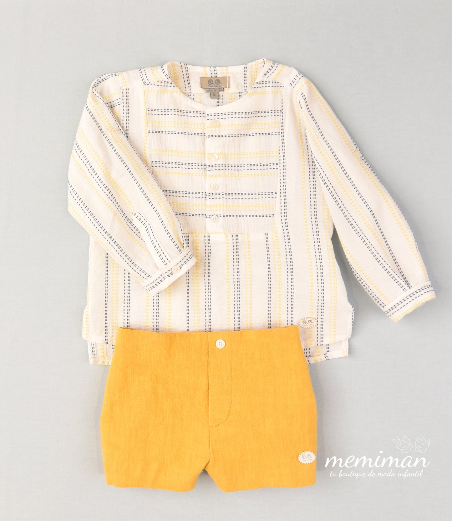 01-42037 Camisa infantil MOSTAZA (OFERTÓN)