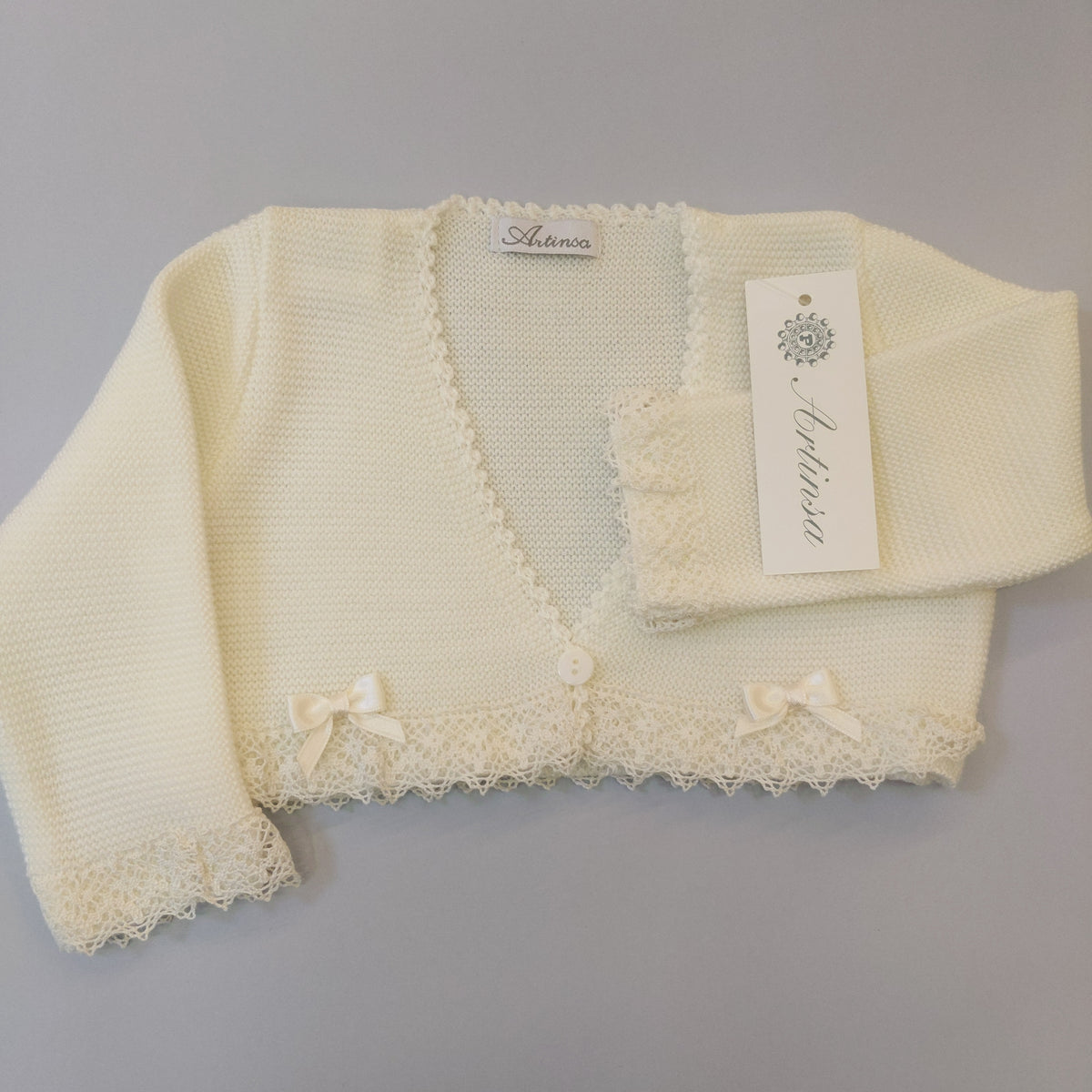 652 Bolero CER con merletto a tombolo