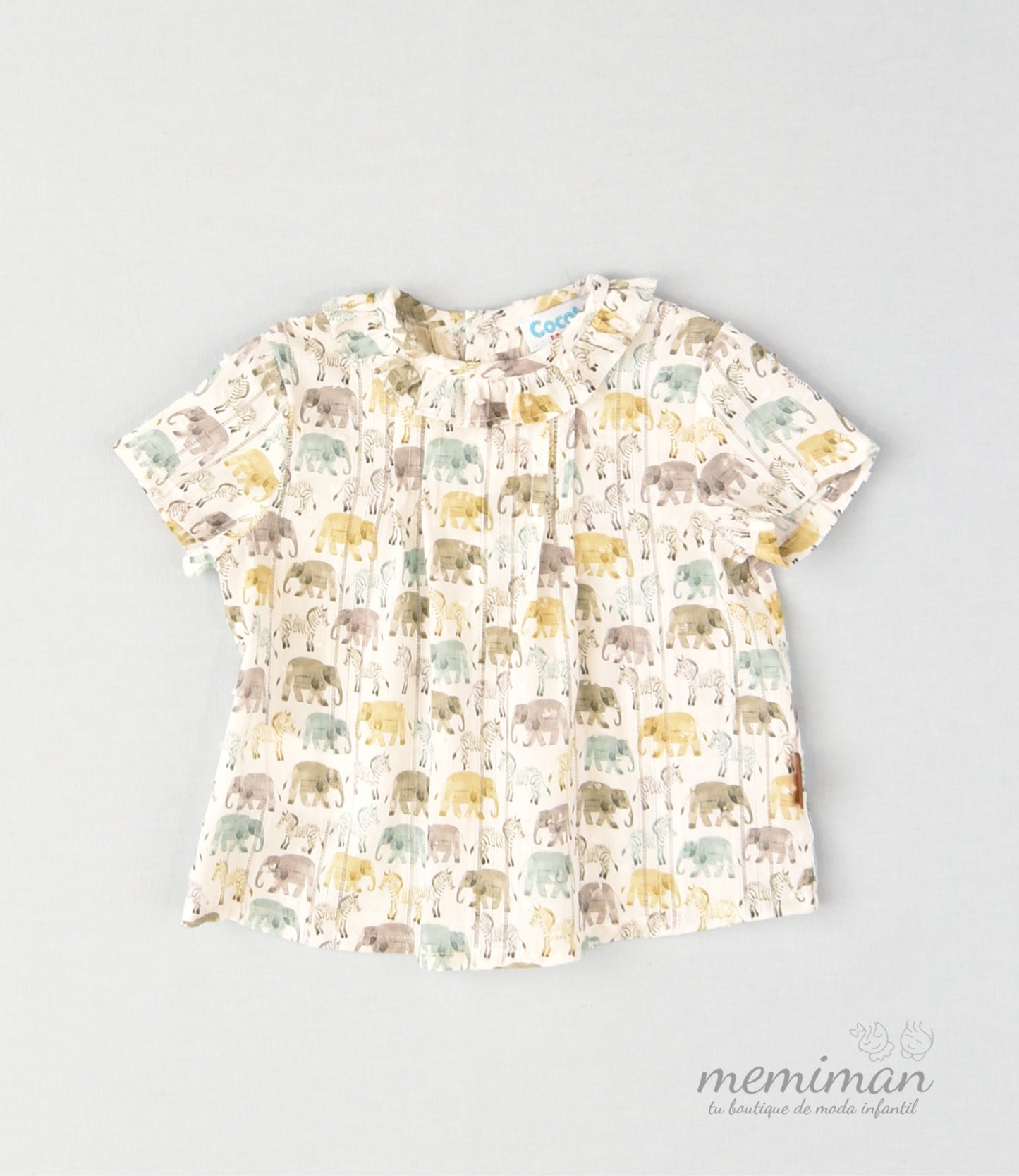 02-41056 Blusa bebé niño ELEFANTES