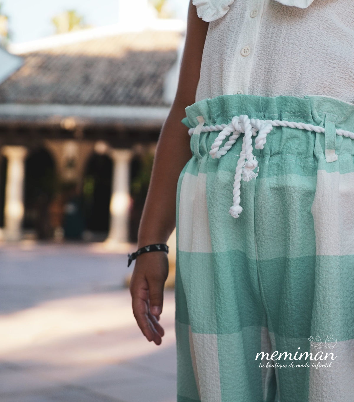 01-42170 Pantalón crop CUADROS
