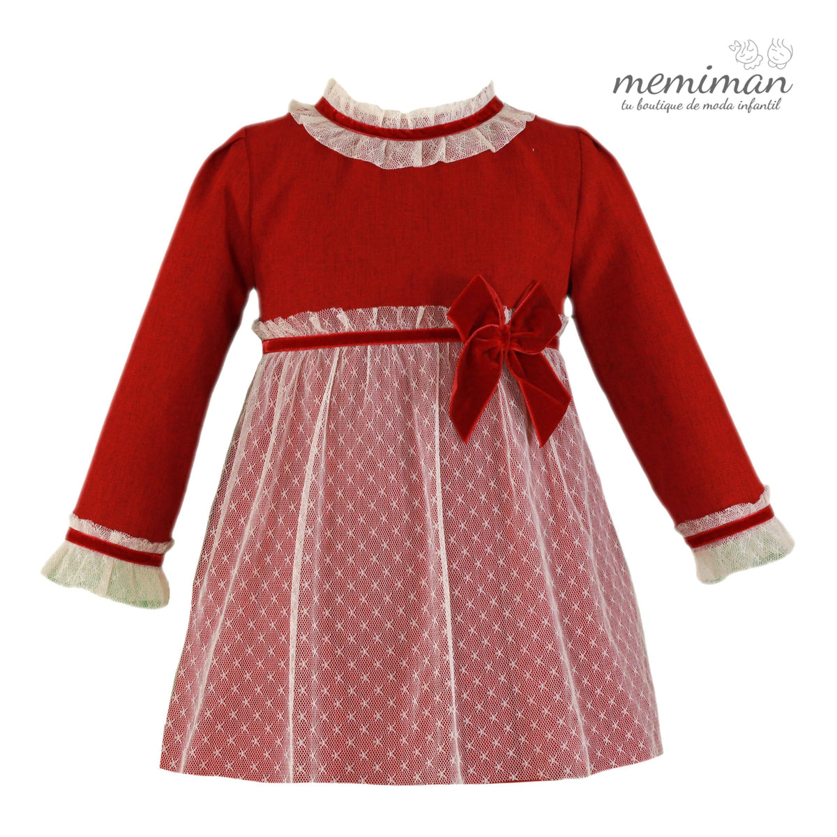 32-0222-V Robe enfant en tulle