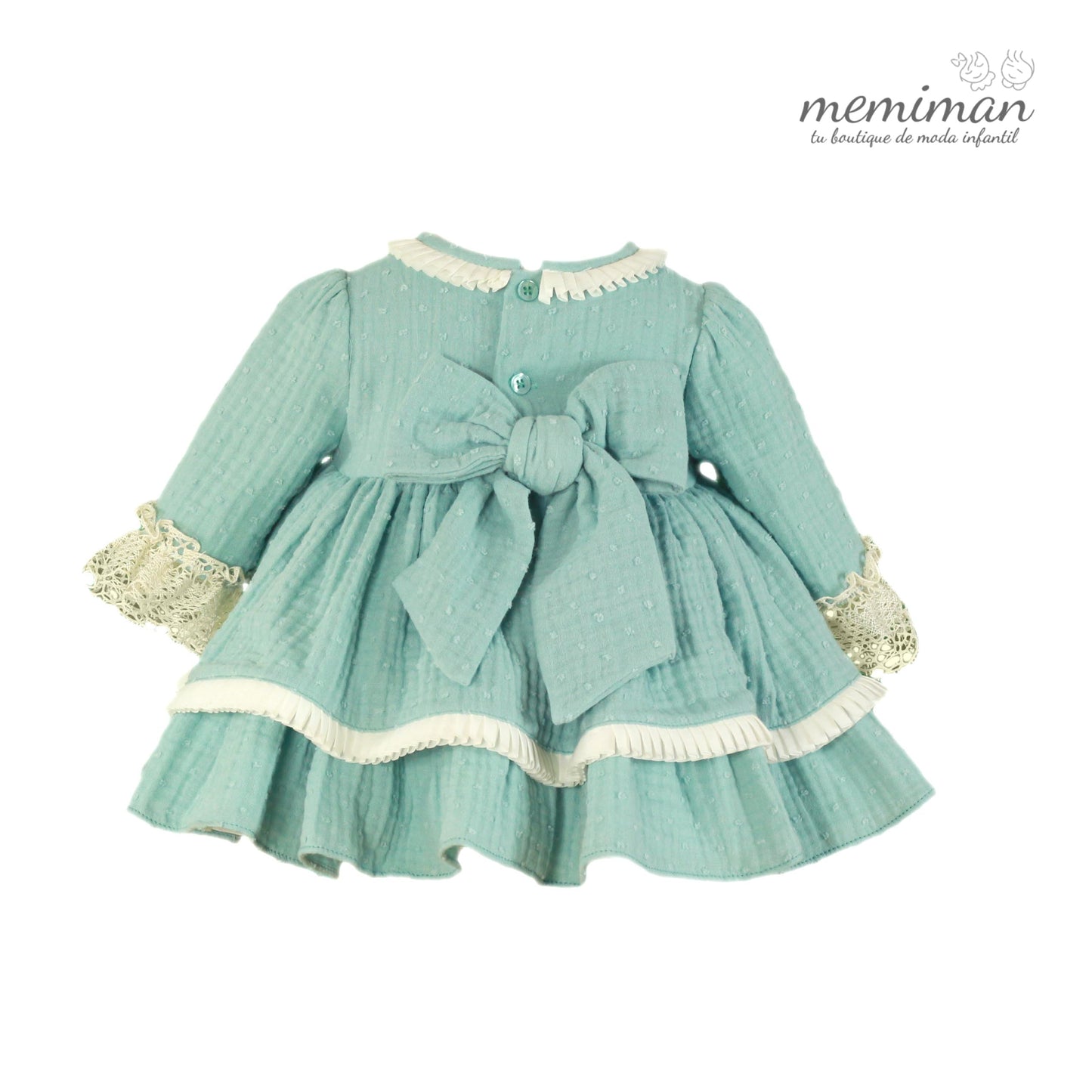 32-0023-V Robe bébé avec jupe évasée