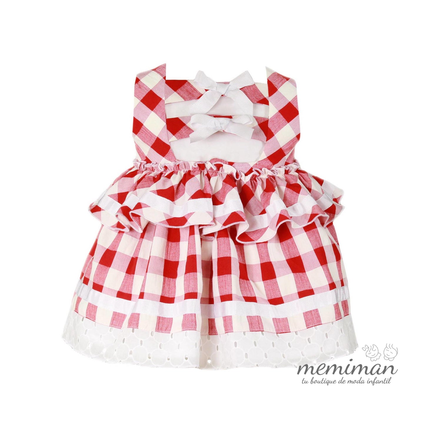 31-0516-V Vestido bebé rojo