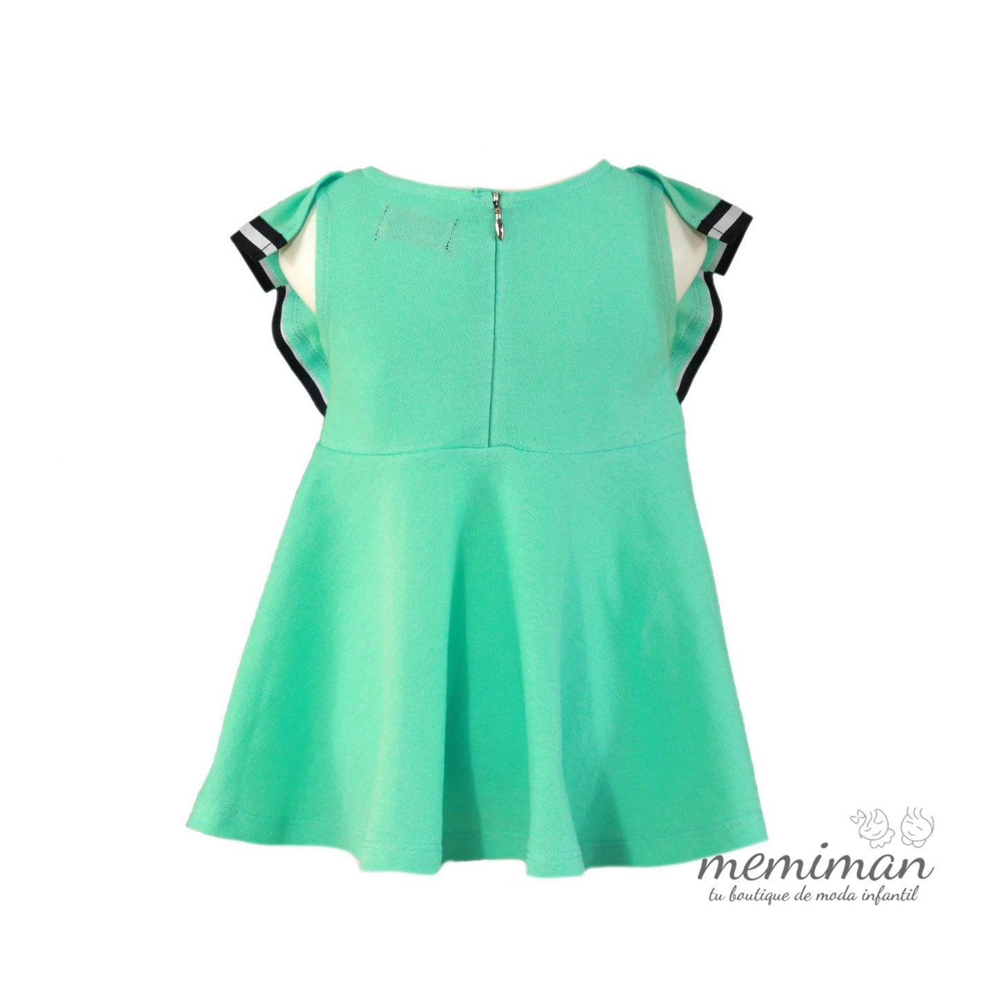 31-1208-V Aqua green baby dress