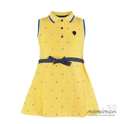 31-1412-V Robe jaune fille