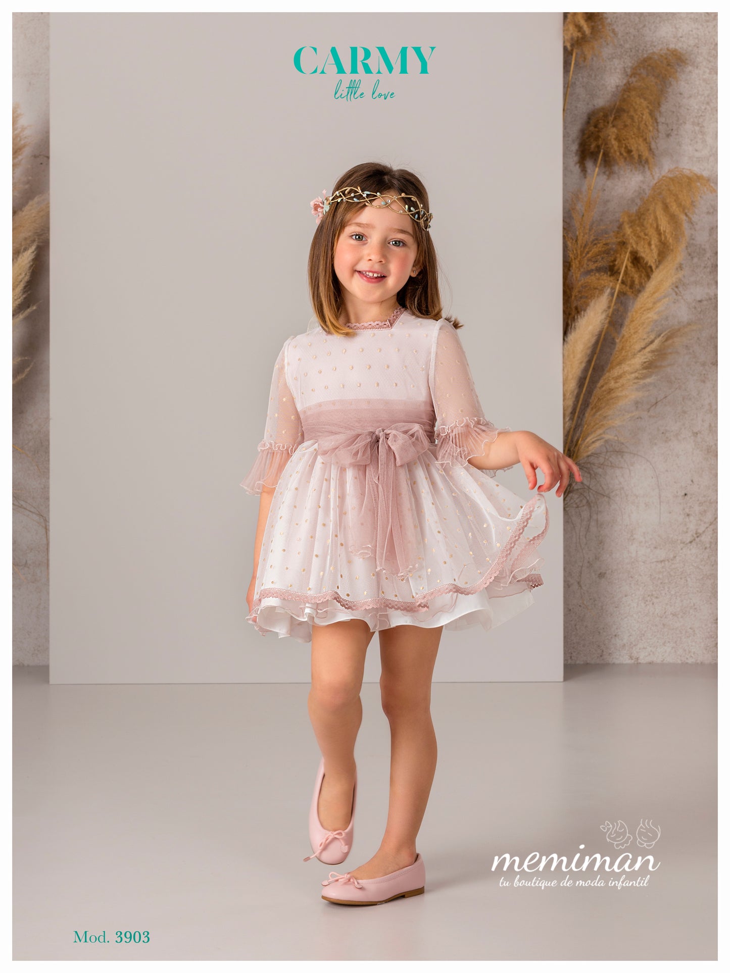 3903P Robe à arras en tulle Bodoque