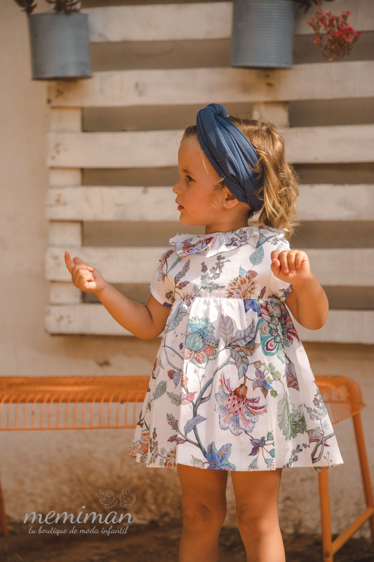 02-45046 Robe à fleurs bébé