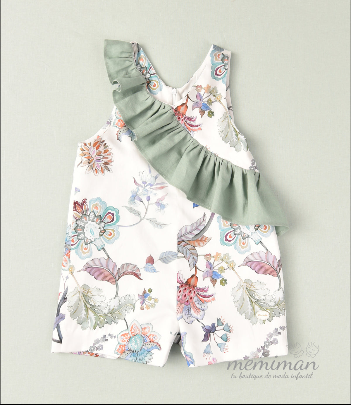 02-45050 Combinaison fleurie fille