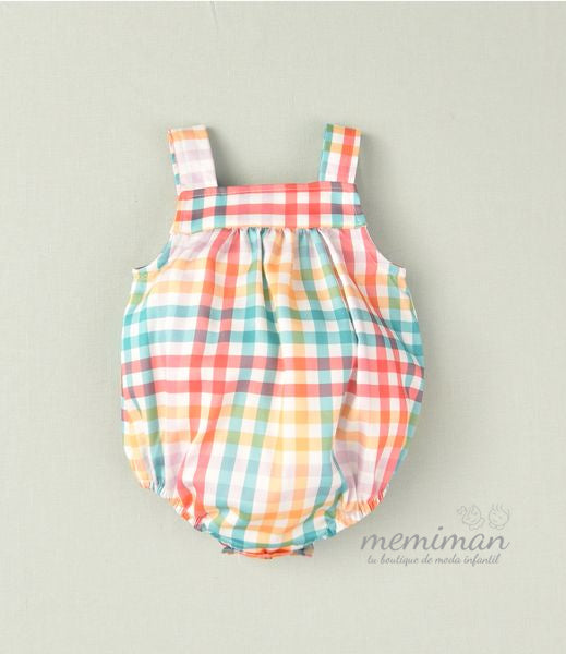 02-45074 Plaid Romper