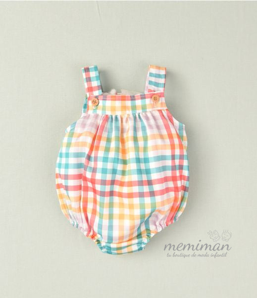 02-45074 Plaid Romper