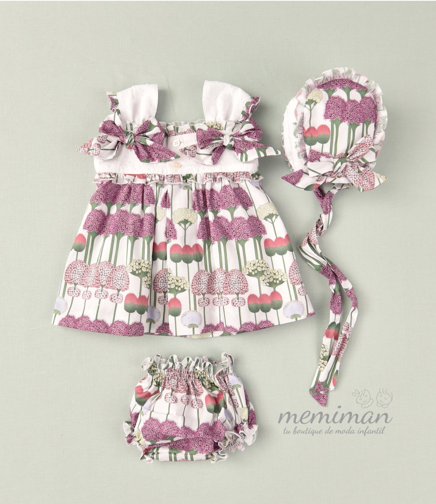 01-46000 Vestido bebé estampado