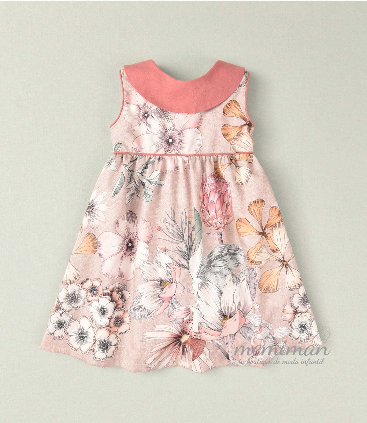 01-46048 Robe fleurie fille
