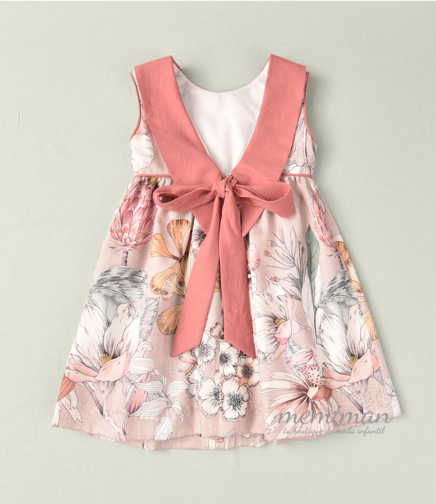 01-46048 Robe fleurie fille