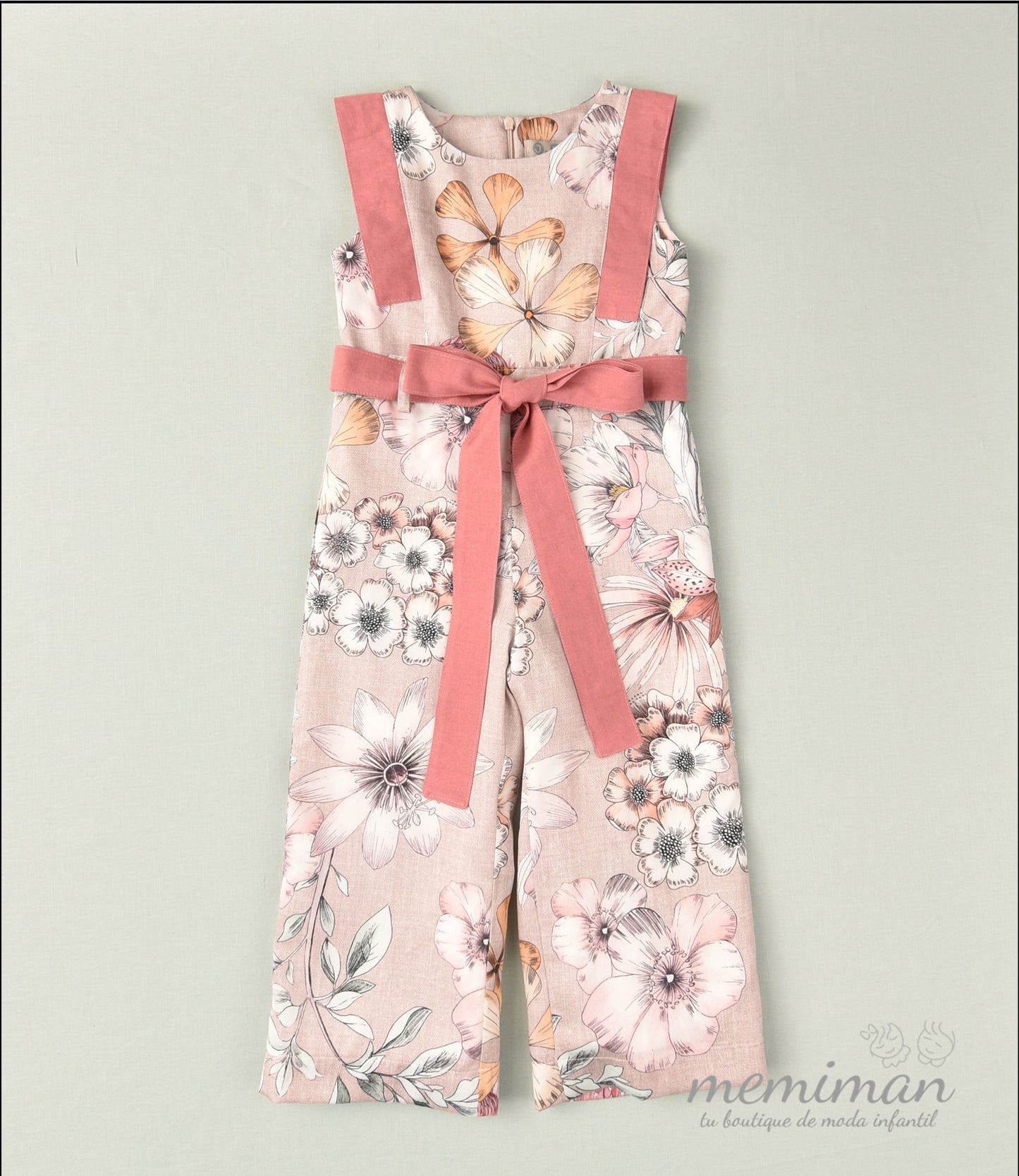 01-46050 Mono niña flores