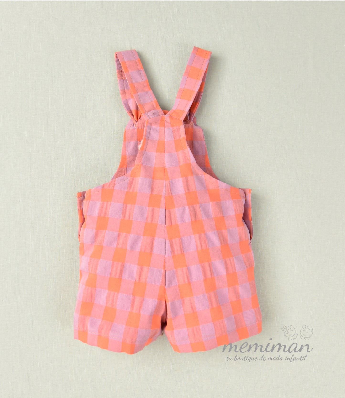 01-46084 Short check dungarees