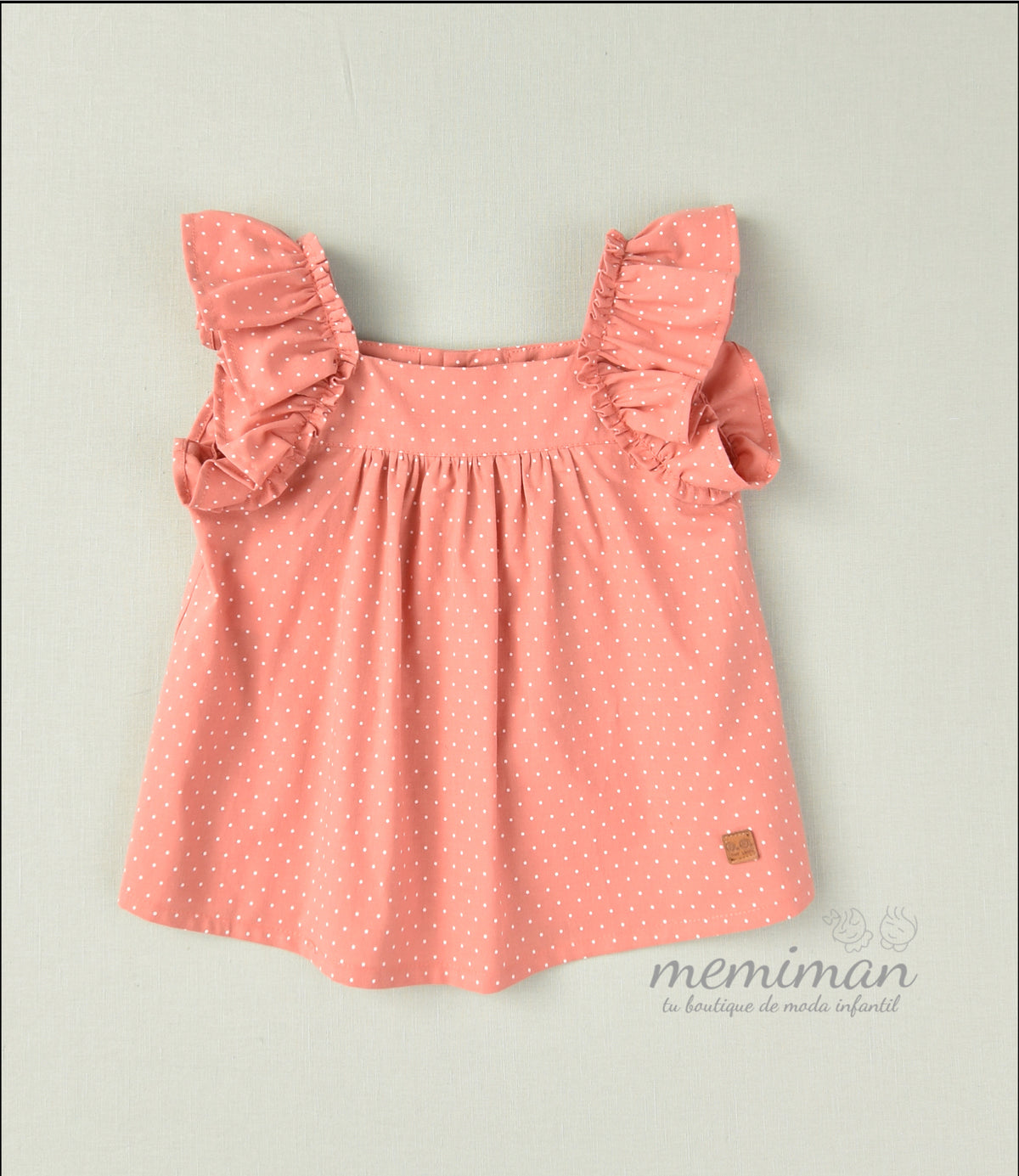01-46086 Camicetta a pois bambina
