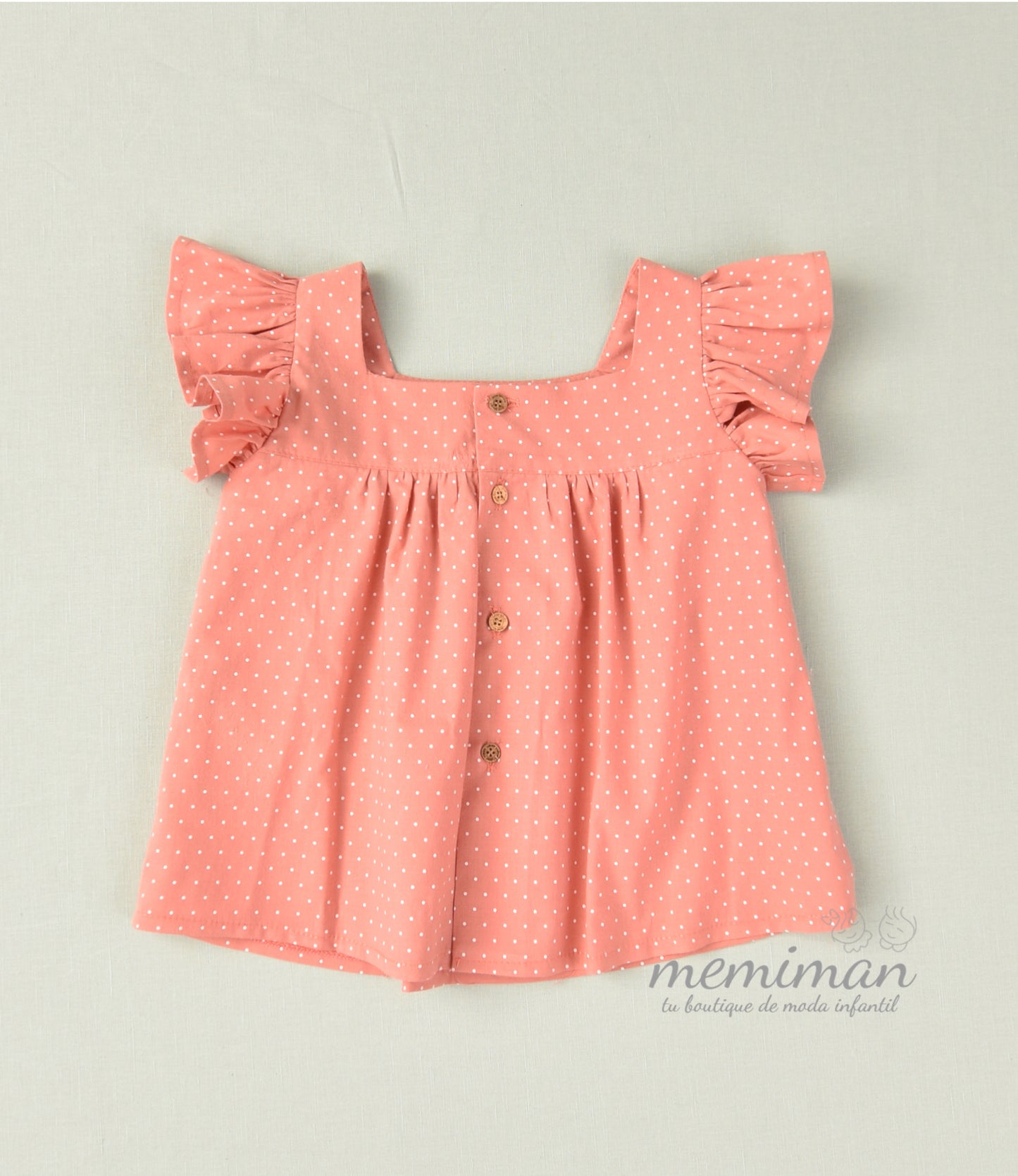 01-46086 Girl's polka dot blouse