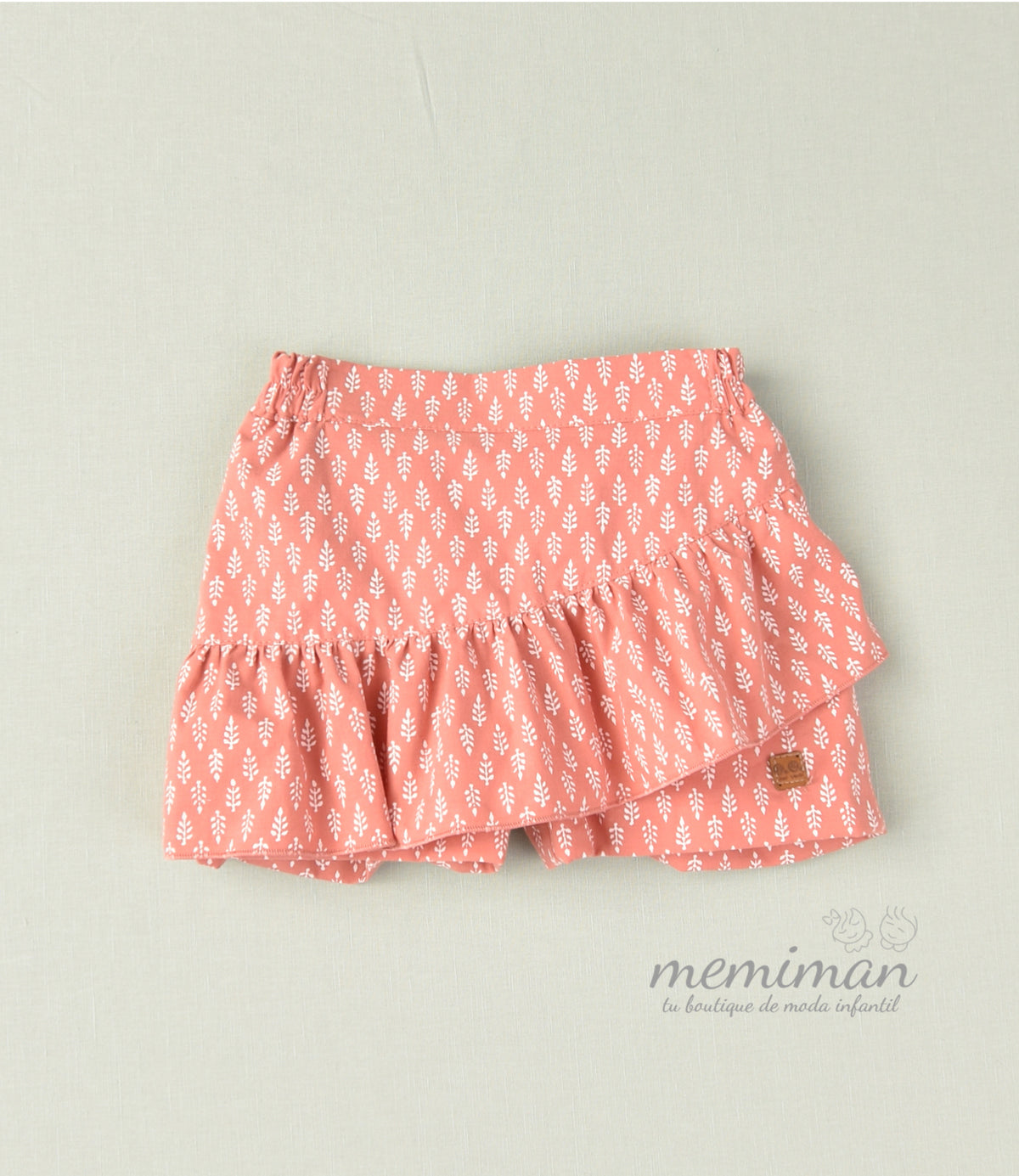 01-46087 Short-falda estampado niña