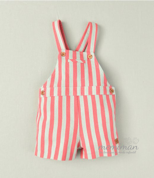 01-46104 Short striped dungarees