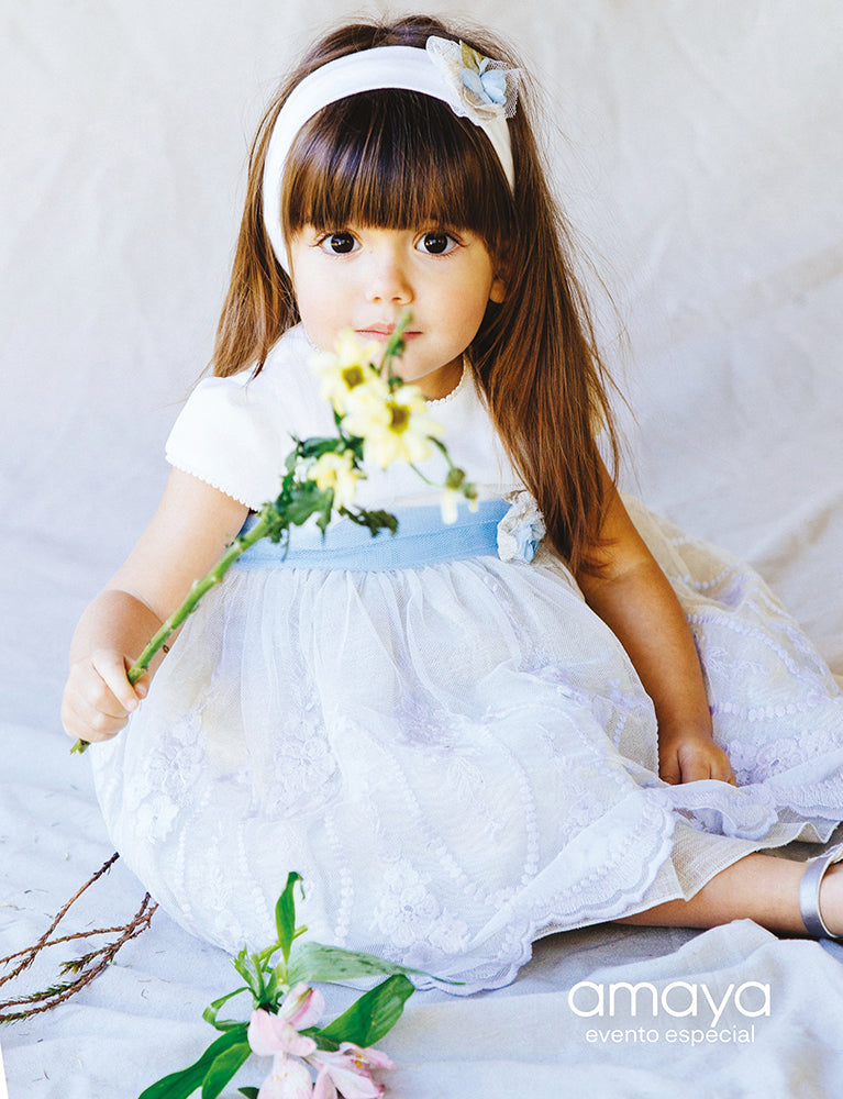 532216 embroidered tulle baby dress (GREAT DEAL)