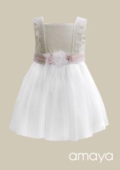 533211 robe enfant en tulle plumeti