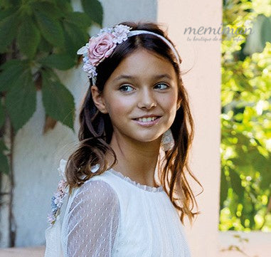 557007C Coiffe de communion AMY