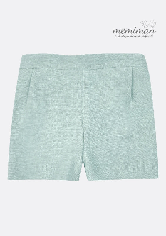 190320 Pantalón corto bebé lino liso