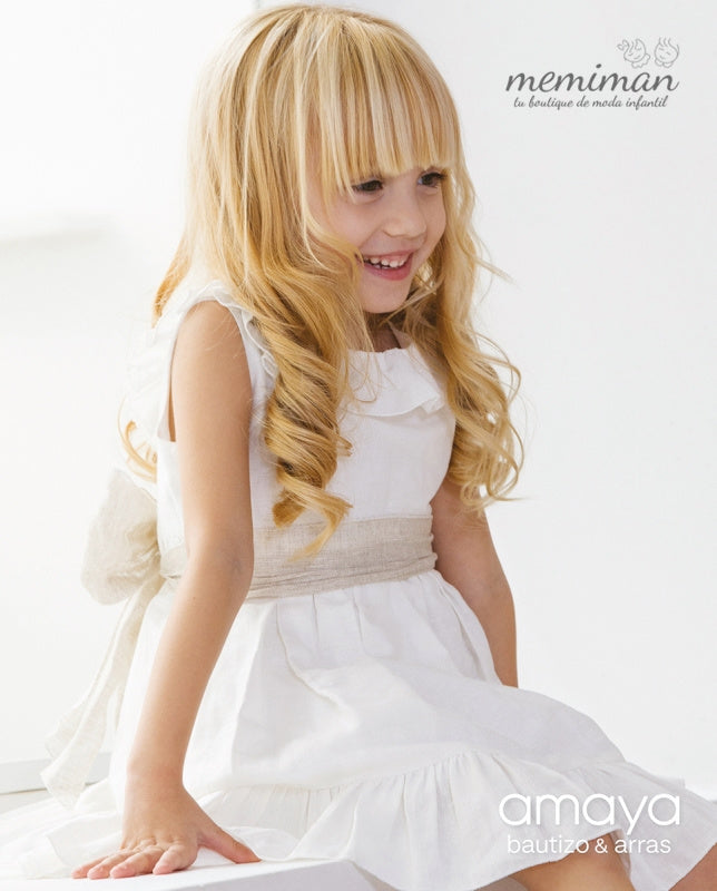 591412 Vestido INFANTIL lino (OFERTÓN)