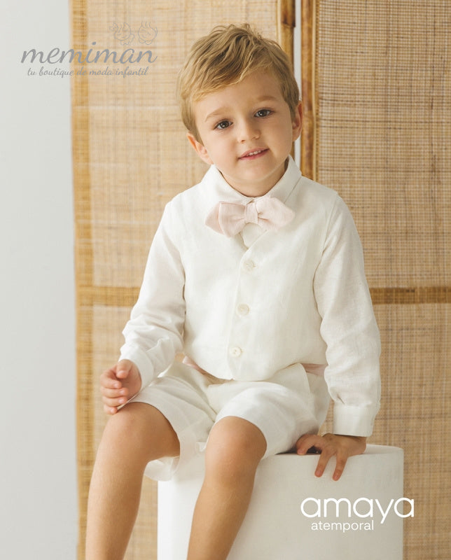 1905-20-80-60 Completo BAMBINO con gilet, camicia, papillon e pantaloni