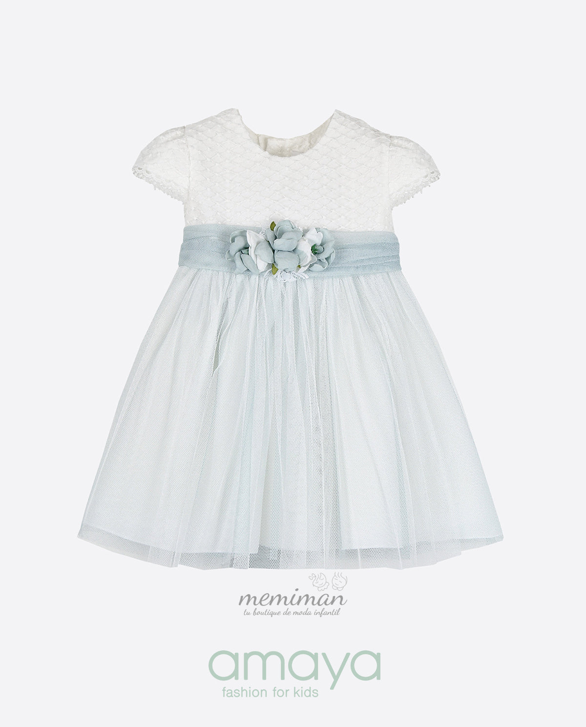 593024 Vestido bautizo tul