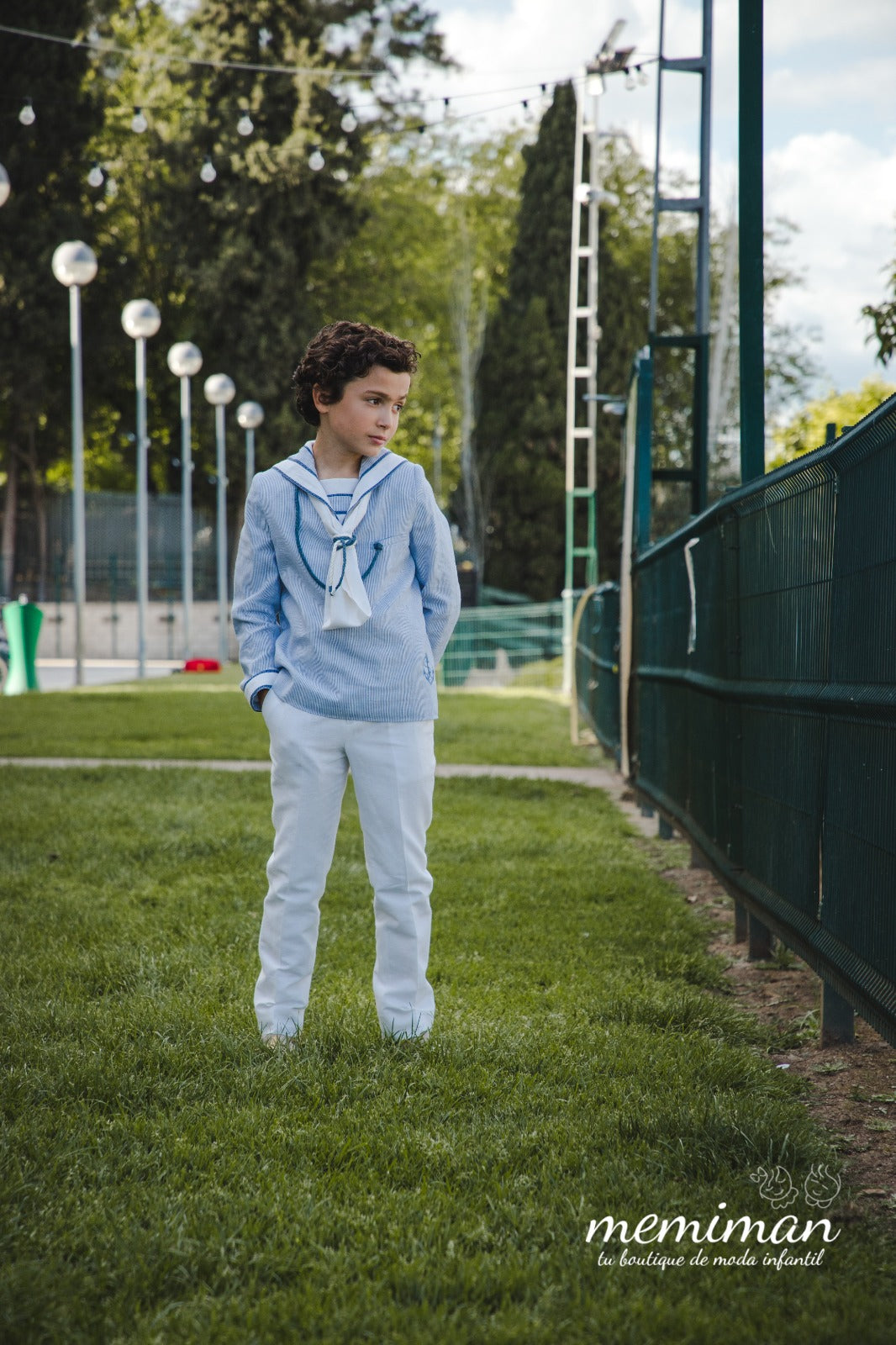 10-01064 Traje marinero lino (OUTLET)