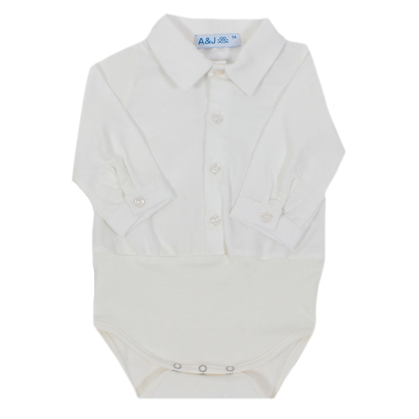 AJ206 Body chemise à manches longues pour nouveau-né