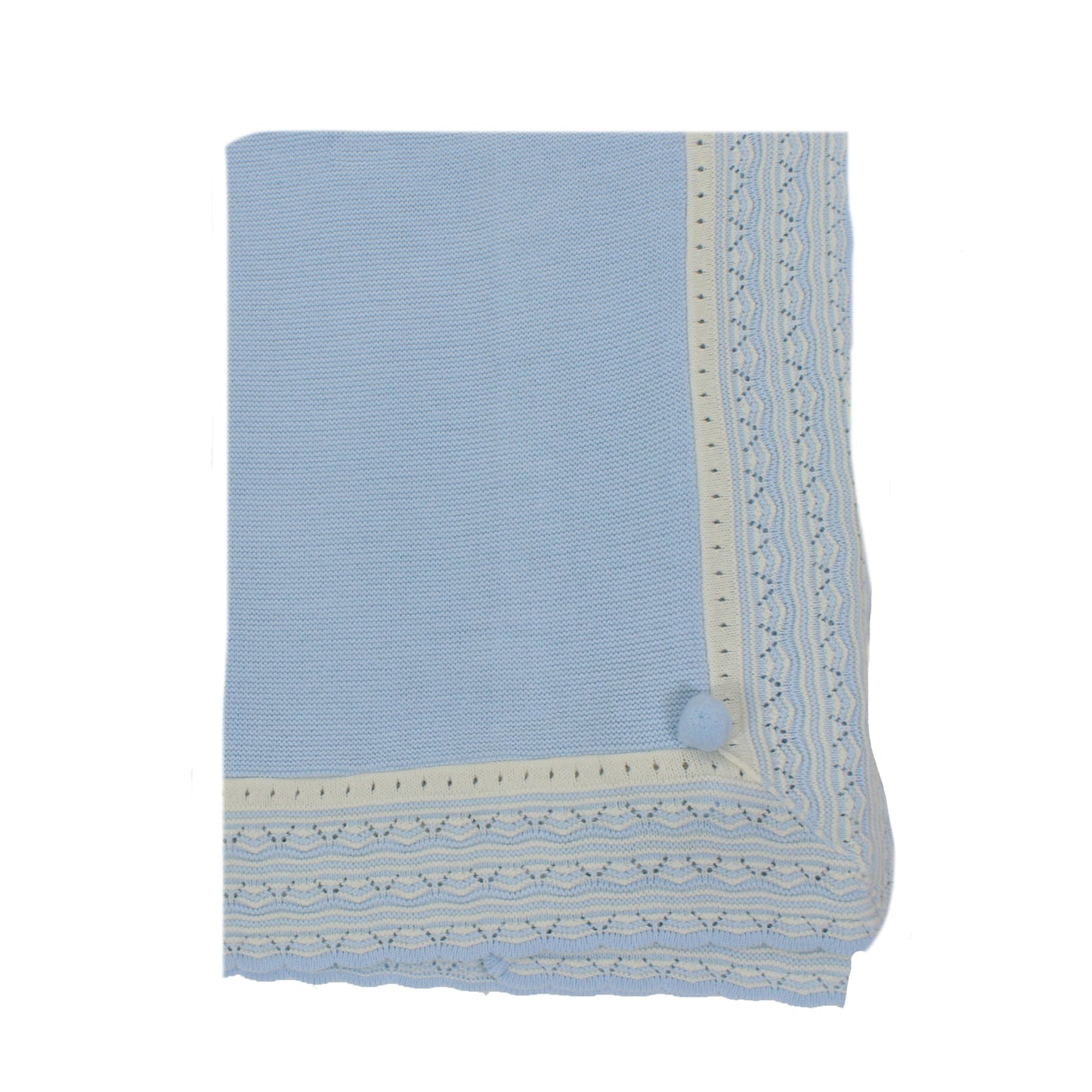 AJ300 Châle tricoté avec pompon